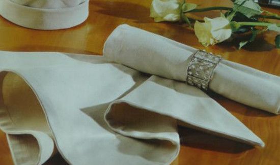 西餐餐巾的使用图解