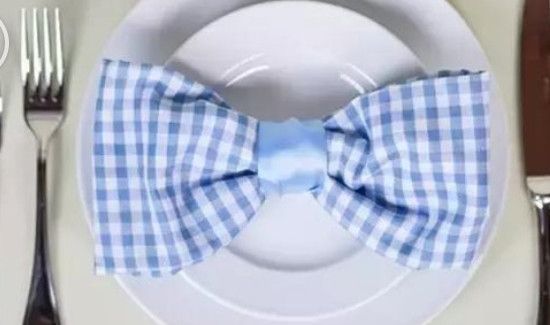 西餐餐巾的叠法