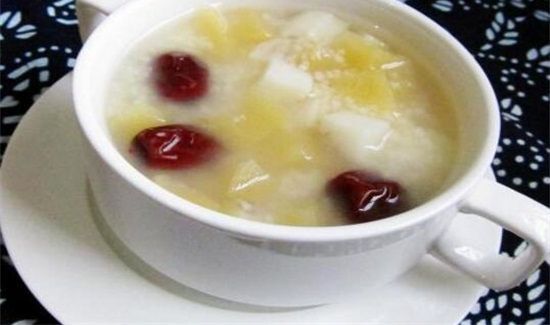 大米山药红枣粥的功效