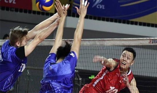 排球正面双手垫球发力点