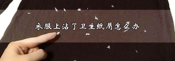 衣服上沾了卫生纸屑怎么办