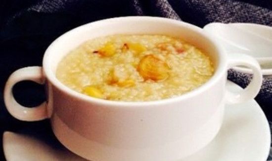 板栗小米粥的功效