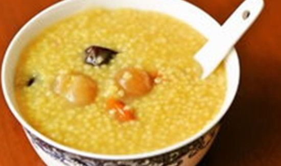 板栗小米粥的功效