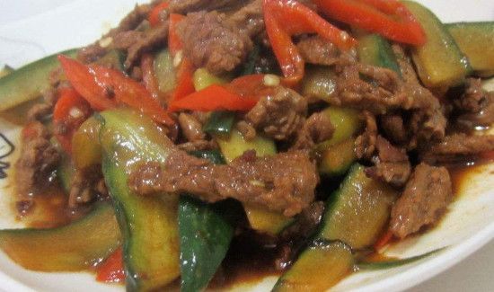 黄瓜炒牛肉能一起吃吗