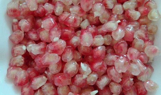 石榴籽上有花纹能吃吗