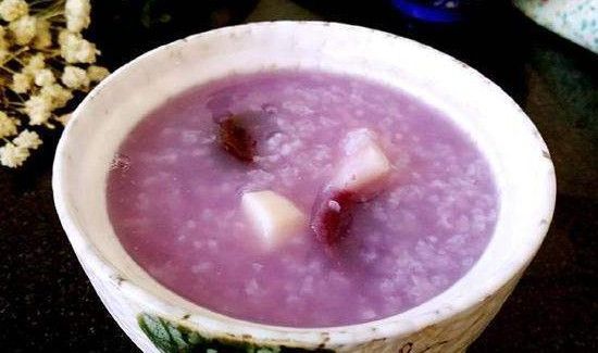 紫薯山药粥的功效