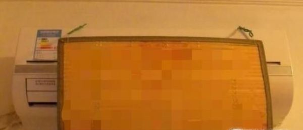 简易自制空调挡风板