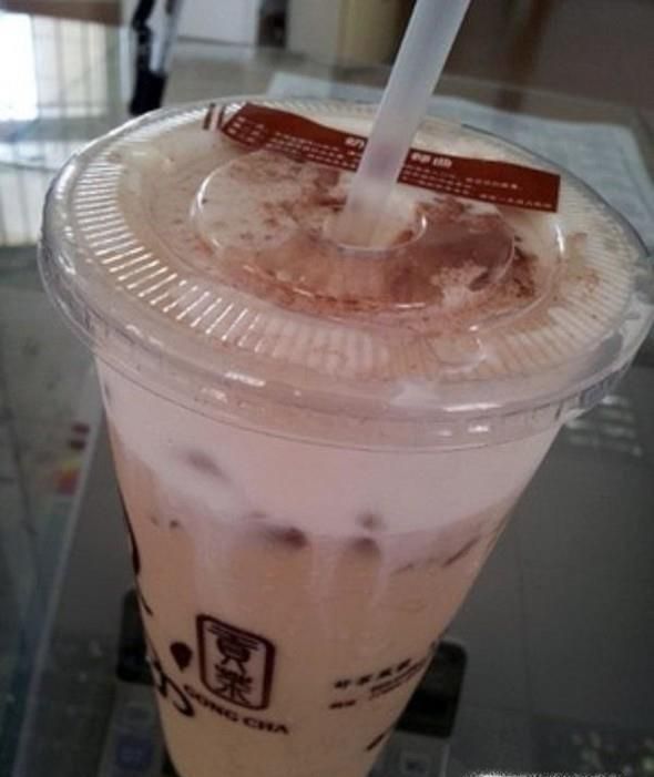 奶盖贡茶怎么喝