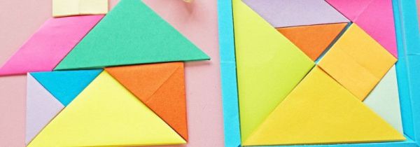 七巧板舞女的正确拼法