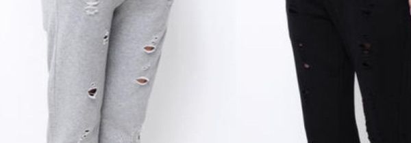 巧补运动裤子破洞