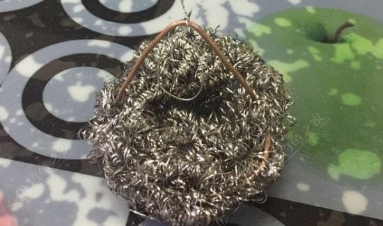 钢丝球钓螃蟹制作方法