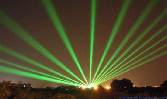 楼顶绿色激光干什么的
