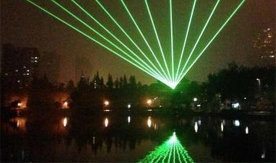 楼顶绿色激光干什么的