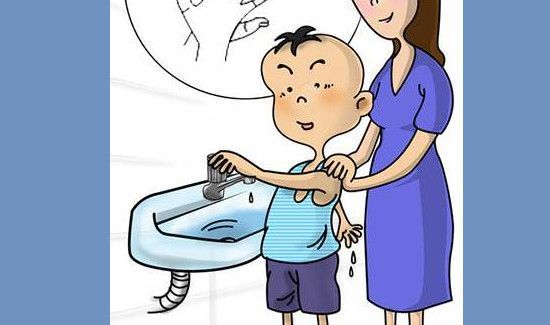 六步洗手法儿歌