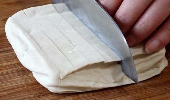 三刀切9块豆腐怎么切