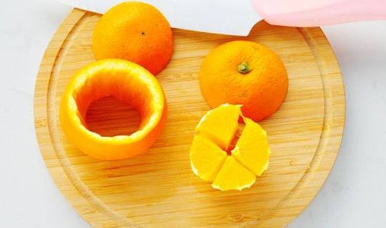 橙子小熊果盘切法