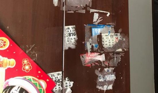 醋能去除门上的小广告