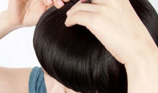 假发刘海怎么带