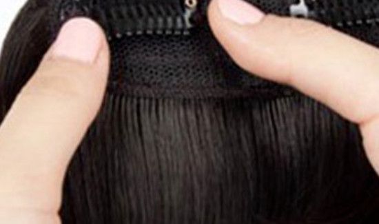 假发刘海怎么带