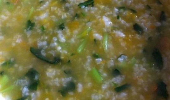 南瓜菠菜可以一起熬粥吗