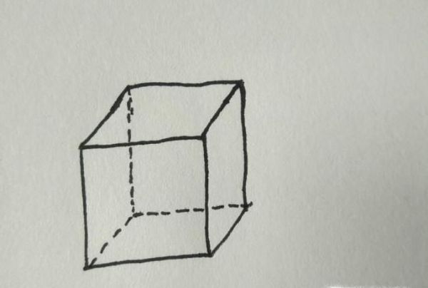 如何手绘立体正方形