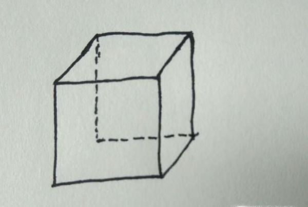如何手绘立体正方形