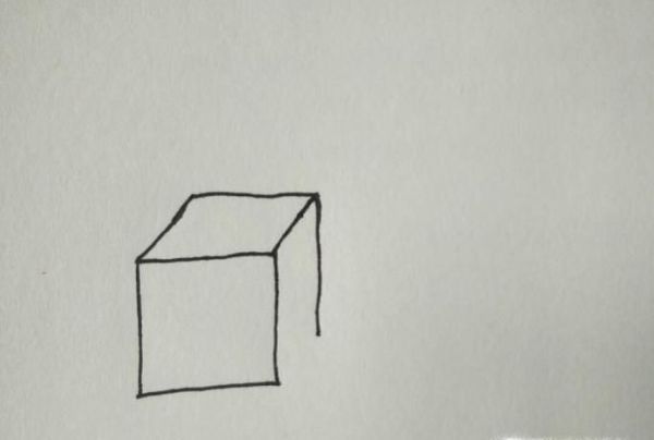 如何手绘立体正方形