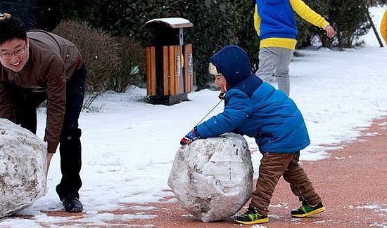 怎么堆雪人