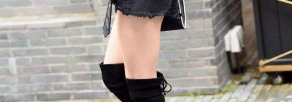 长筒靴怎么穿就一下就穿进去了