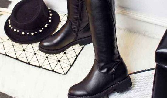 长筒靴怎么穿不会掉