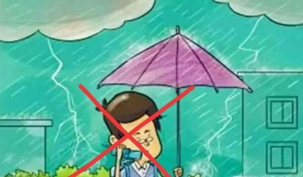 雷阵雨尽量避免的几件事