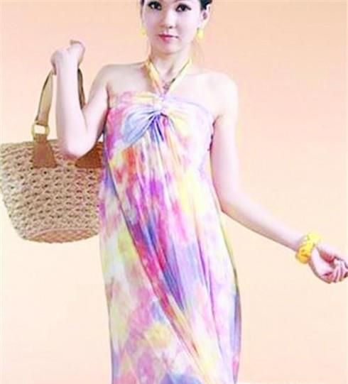 纱巾披肩防晒方法