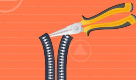 蚊帐拉链头掉了怎么装回去