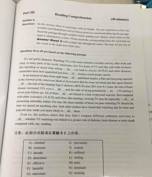 英语四级考试准备什么