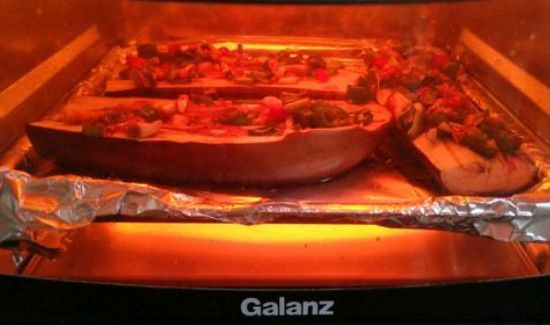 烤箱烤茄子温度和时间