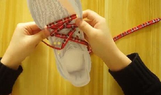 椰子鞋带简易系法