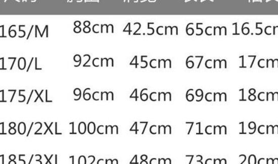 衣服尺码怎么看