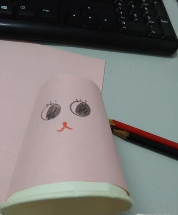 怎么做纸杯小兔