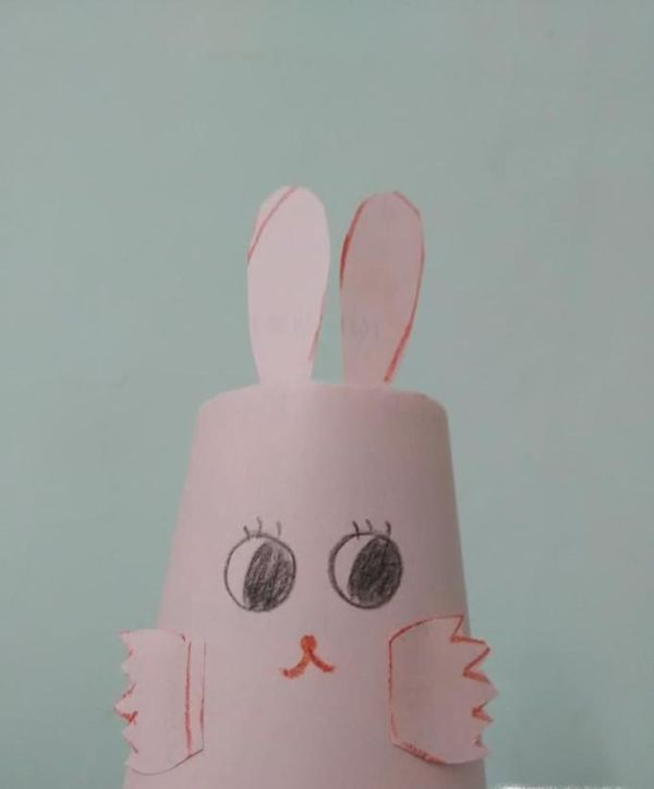 怎么做纸杯小兔