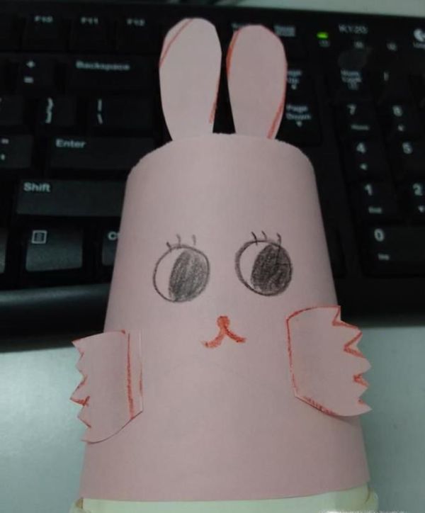 怎么做纸杯小兔