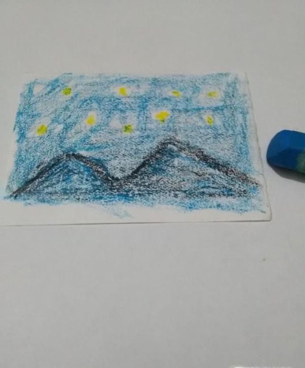 星空油画棒画法教程