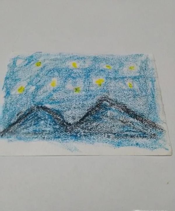 星空油画棒画法教程