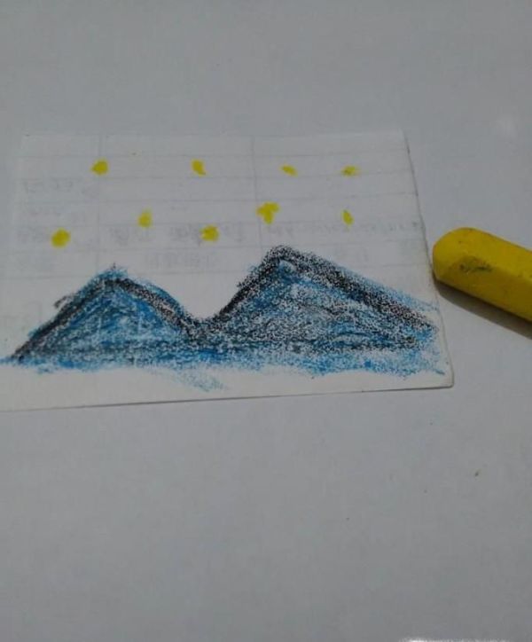 星空油画棒画法教程