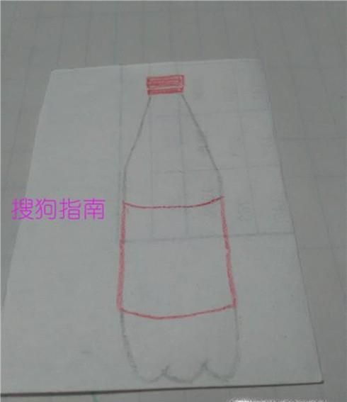 色彩可乐瓶怎么画