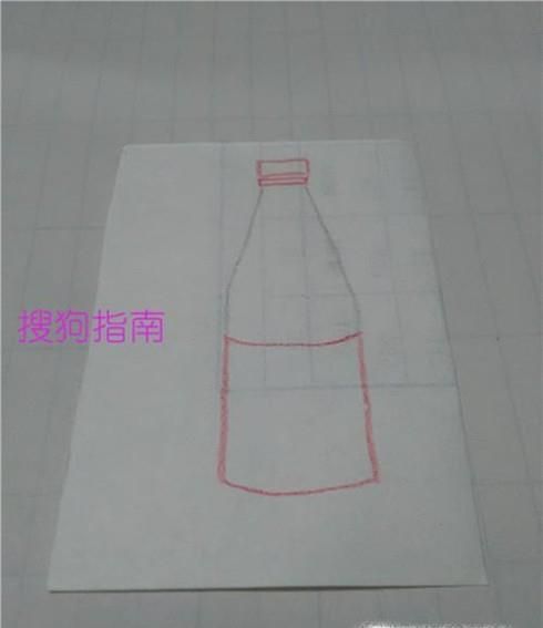 色彩可乐瓶怎么画