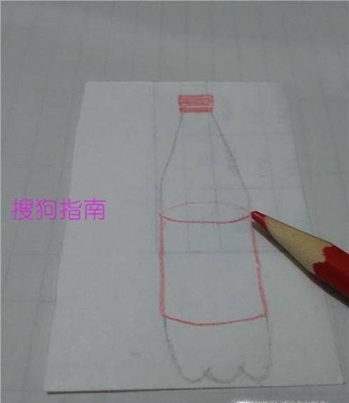 色彩可乐瓶怎么画