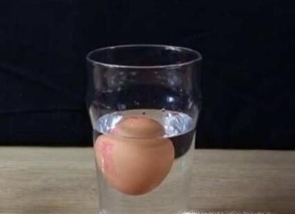怎样让鸡蛋在水里浮起来