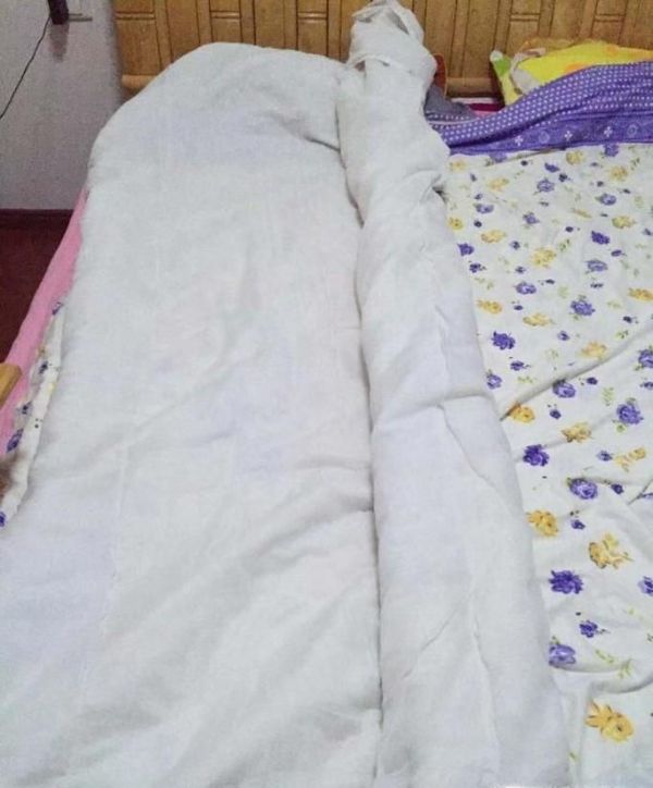 教你如何套被套！