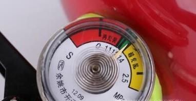 如何辨认灭火器的压力表？