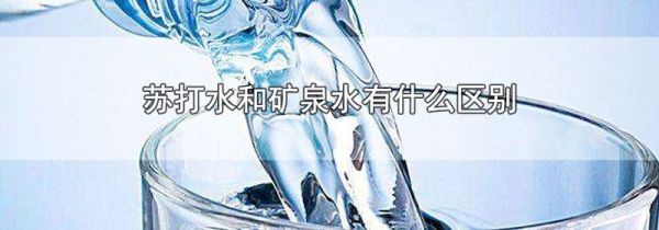 苏打水和矿泉水有什么区别